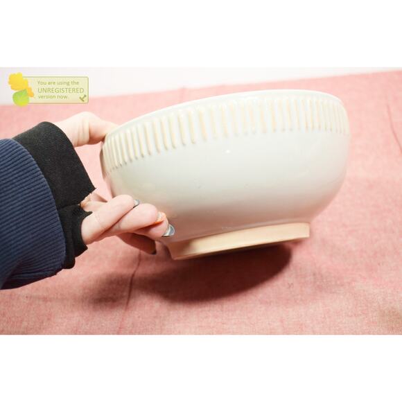 Hearth & Hand with Magnolia Rim Stripe Ceramic Citronella Scented Bowl Candle - Picture 3 of 4